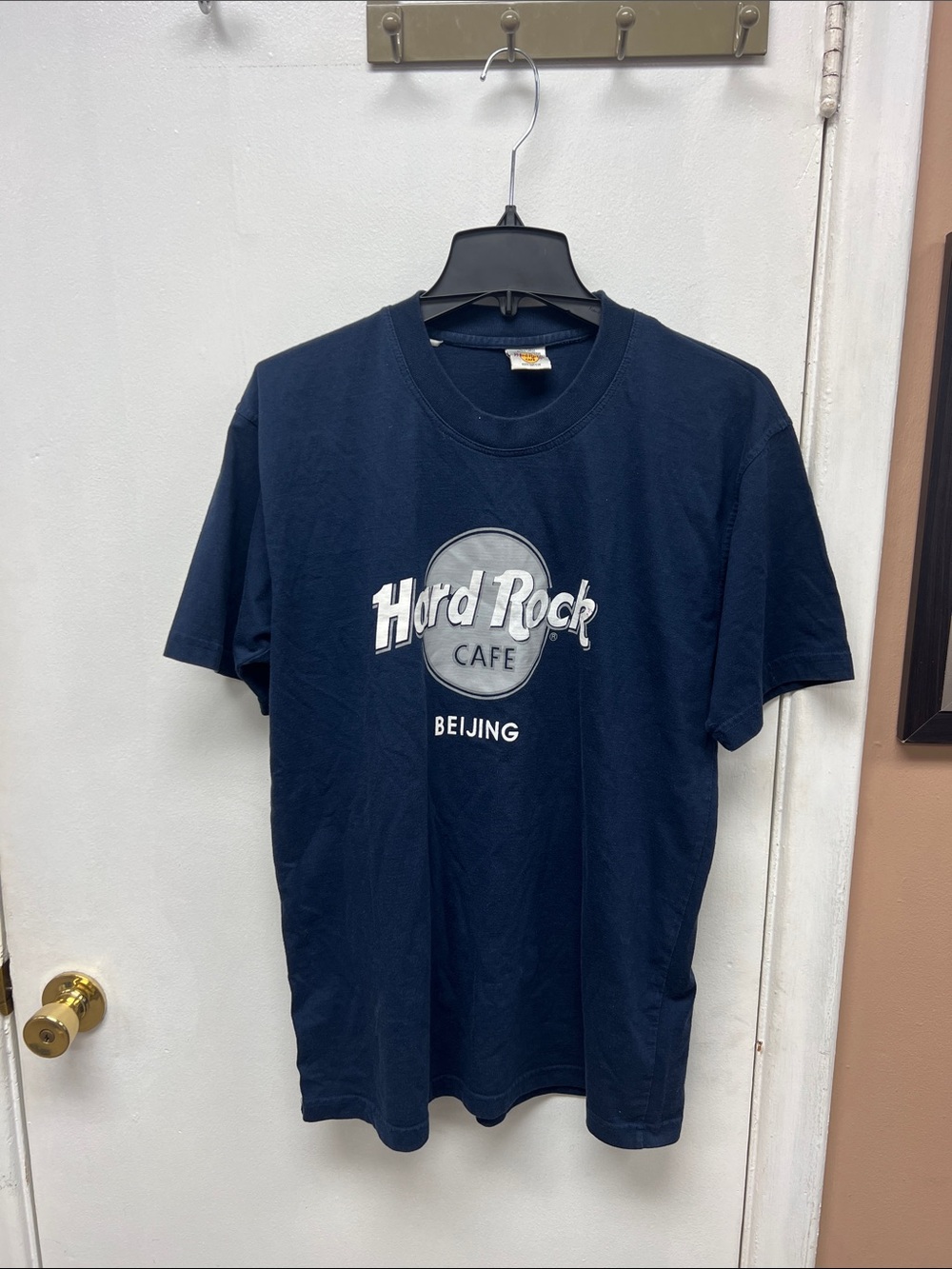 Hard Rock Cafe Navy Blue Beijing Graphic Tee Mens XL